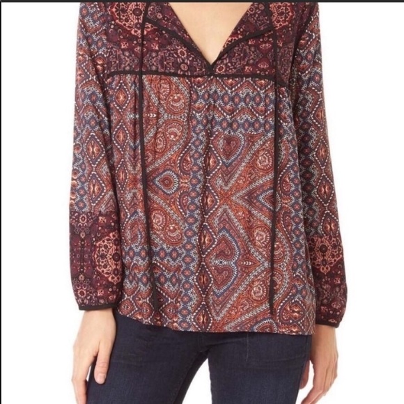 Sanctuary Tops - Sanctuary patchwork belle boho blouse sz.M